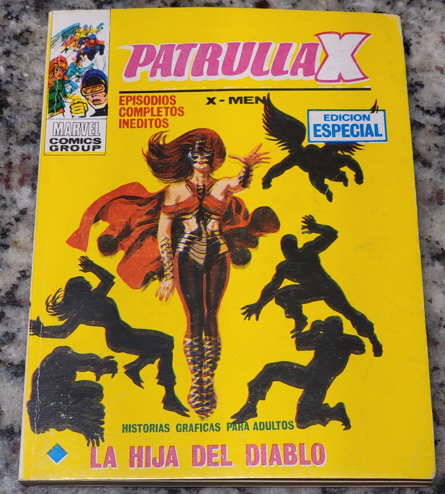 Patrulla-X #22 Vértice 1972 La Hija Del Diablo X-Men #50-51 Spanish Rare