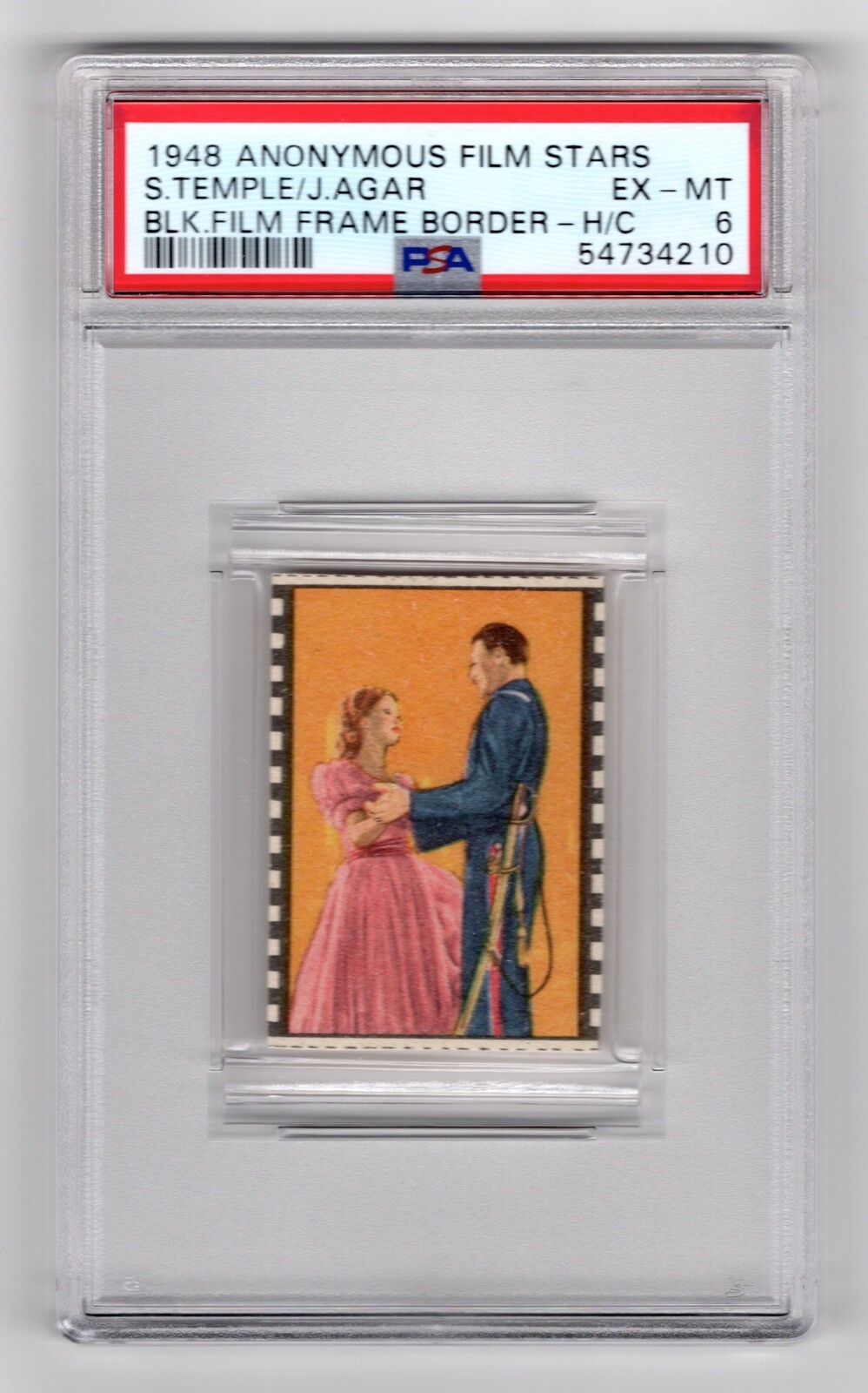 PSA 6 SHIRLEY TEMPLE in FORT APACHE 1948 Anonymous Card 2nd Highest Ever Graded