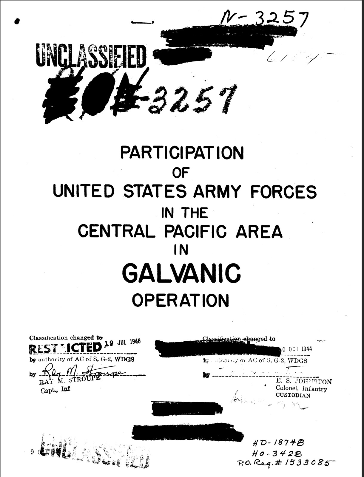 306 Page 1944 Central Pacific Area Gilbert Islands GALVANIC Operation on Data CD