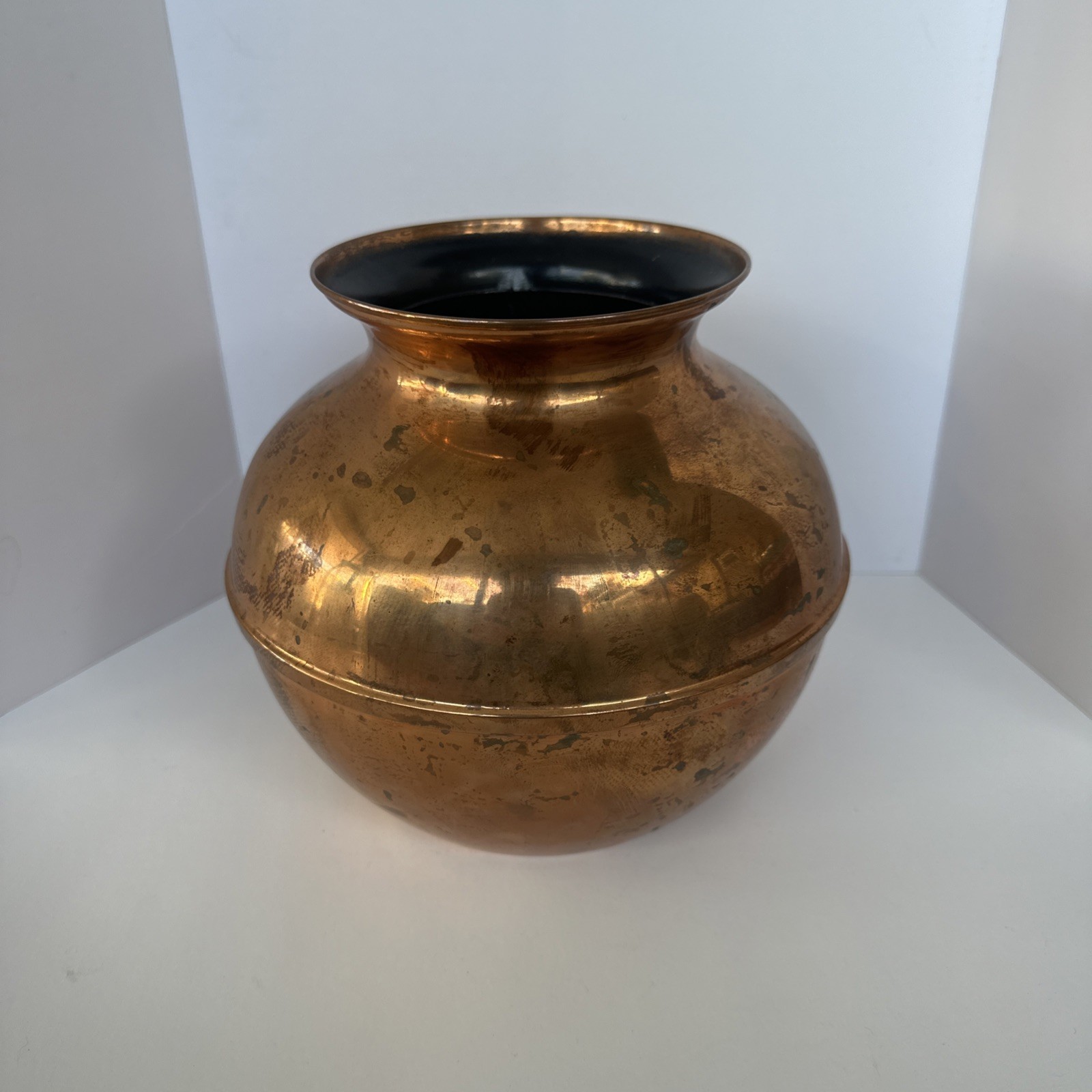 Vintage Petrie-Lewis P&L Giant Copper Lota Bowl Magic Trick - Hallmarked Read