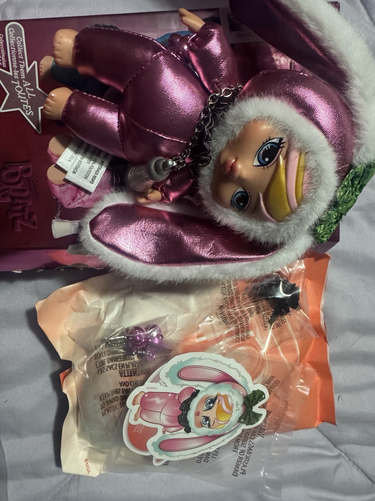 Bratziez Doll Pink & White Bunny  Brand new TOKIYO A GO-Go coll