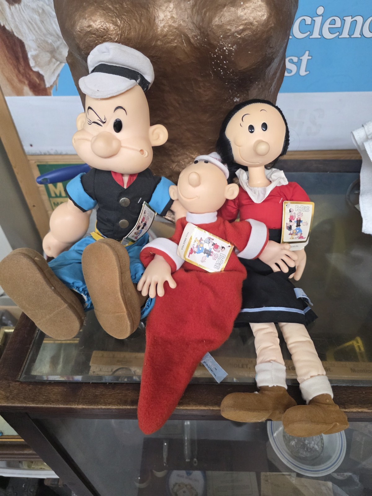 3 Vintage Popeye, Olive Oyl, & Swee’Pea 18\