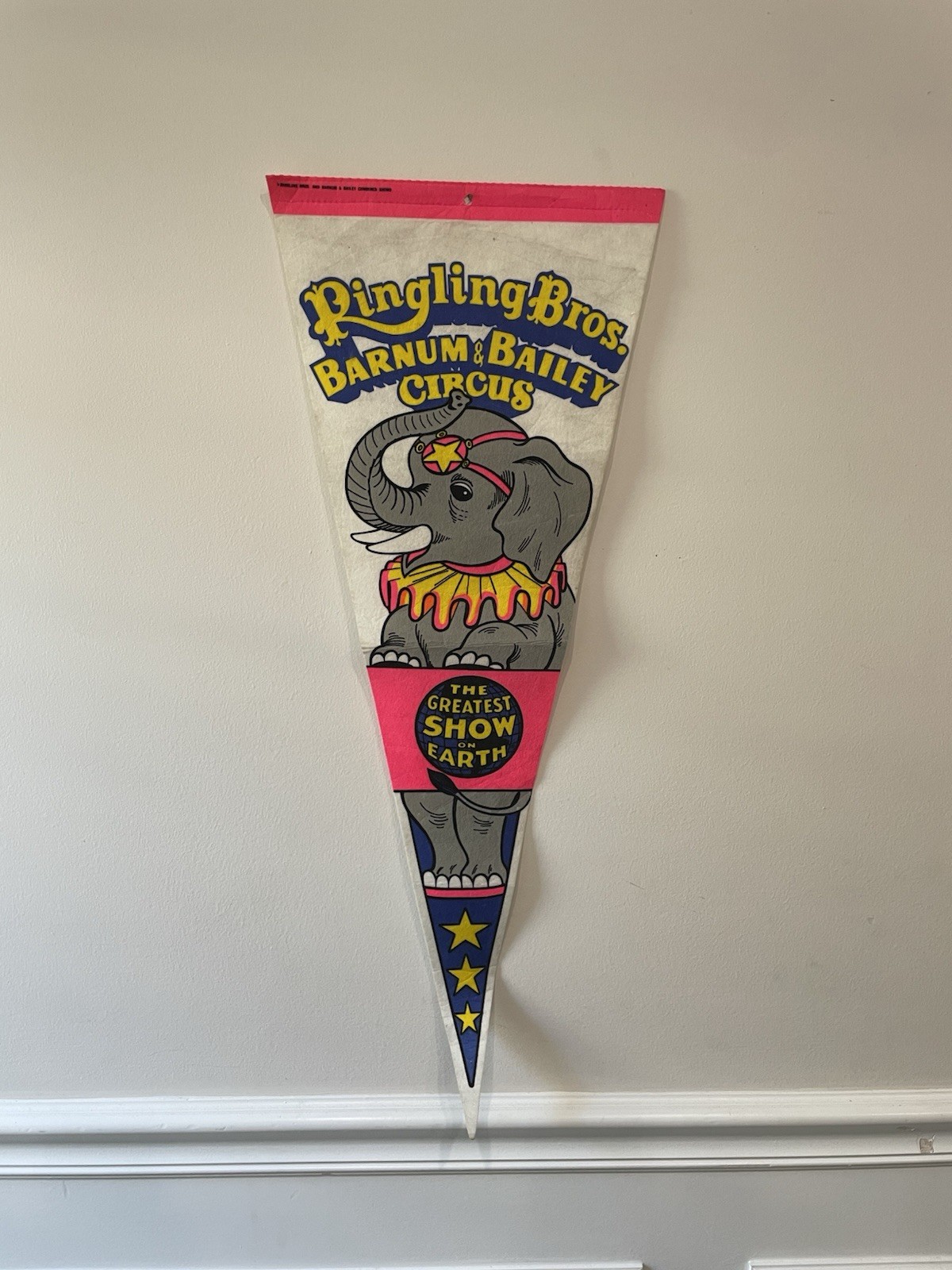 Ringling Bros. Barnum & Bailey Circus Elephant Pennant 30\