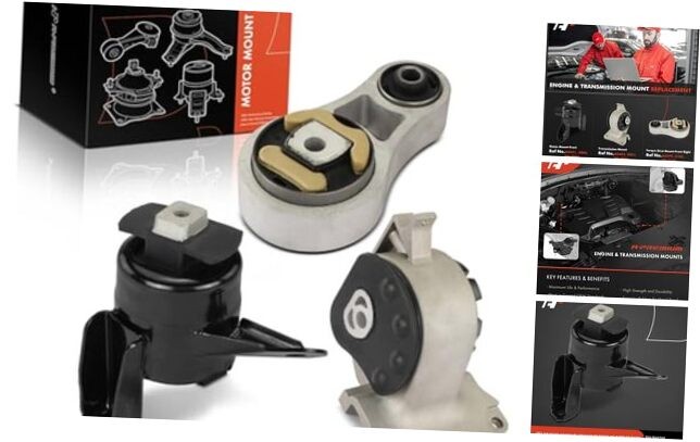 3PCS Engine Motor Mount and Transmission Mount and Torque Strut Mount Kit 3PCS Engine Motor Mount and Transmission Mount and Torque Strut Mount Kit