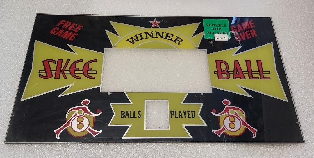 SKEE BALL Arcade Game PLEXIGLASS MARQUEE #2010 SKEE BALL Arcade Game PLEXIGLASS MARQUEE #2010