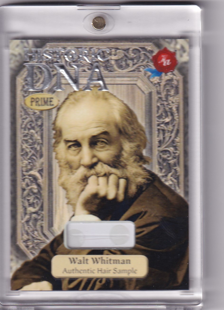 WALT WHITMAN 25/25 HAIR STRAND DNA RELIC 2024 HISTORIC AUTOGRAPHCS PRIME