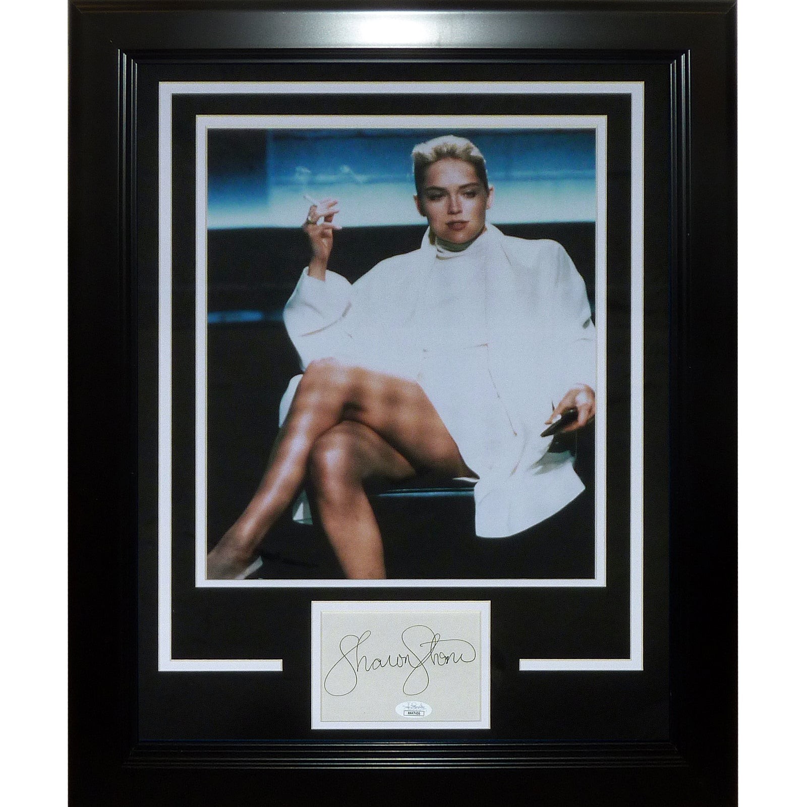 Sharon Stone Autographed ?Basic Instinct? 11x14 Photo Deluxe Framed with Signatu Sharon Stone Autographed ?Basic Instinct? 11x14 Photo Deluxe Framed with Signatu