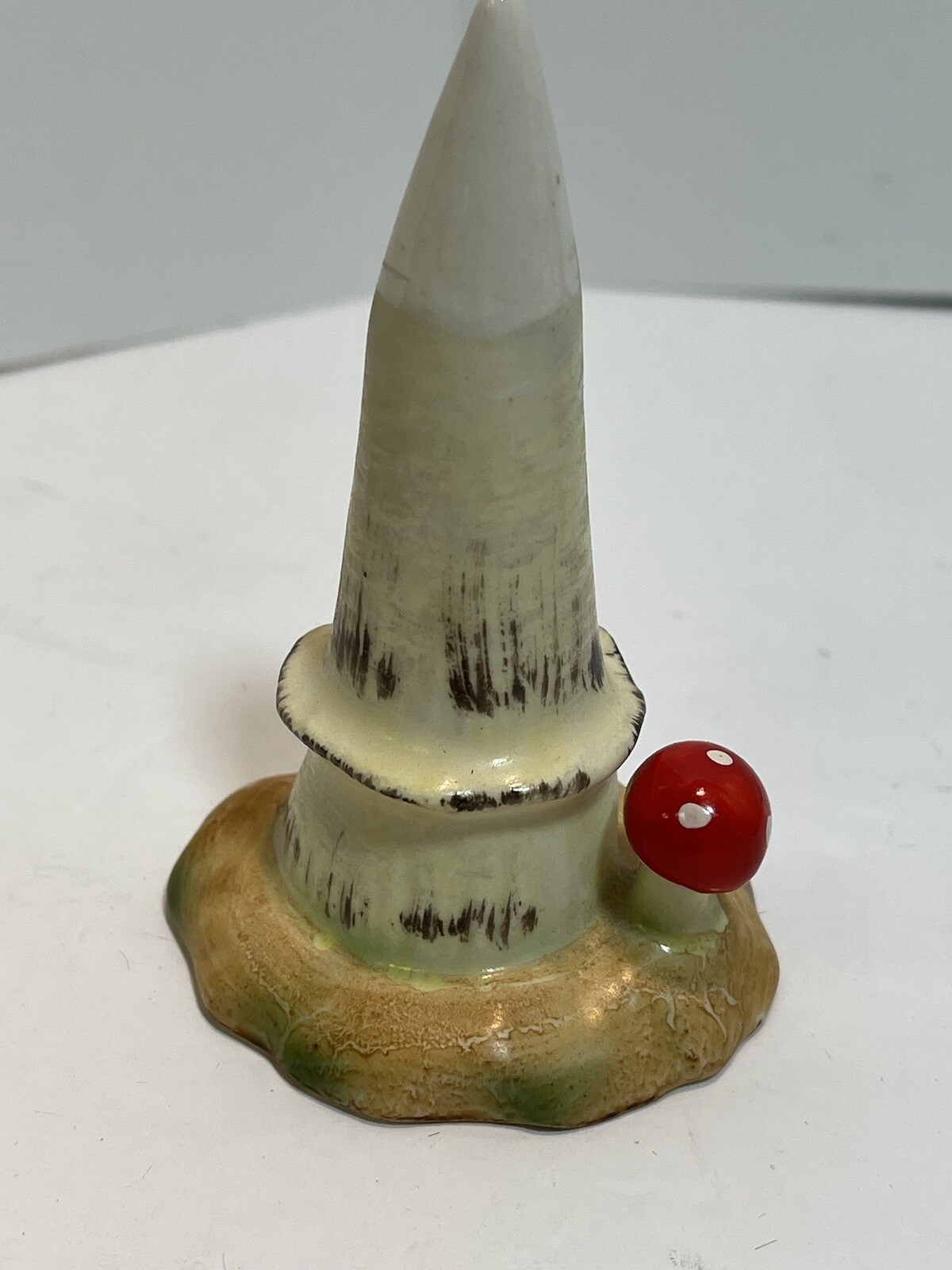 Vtg Rare Lefton 4802 Base/pedestal For Pixie sitting On Mushroom Elf Figurine
