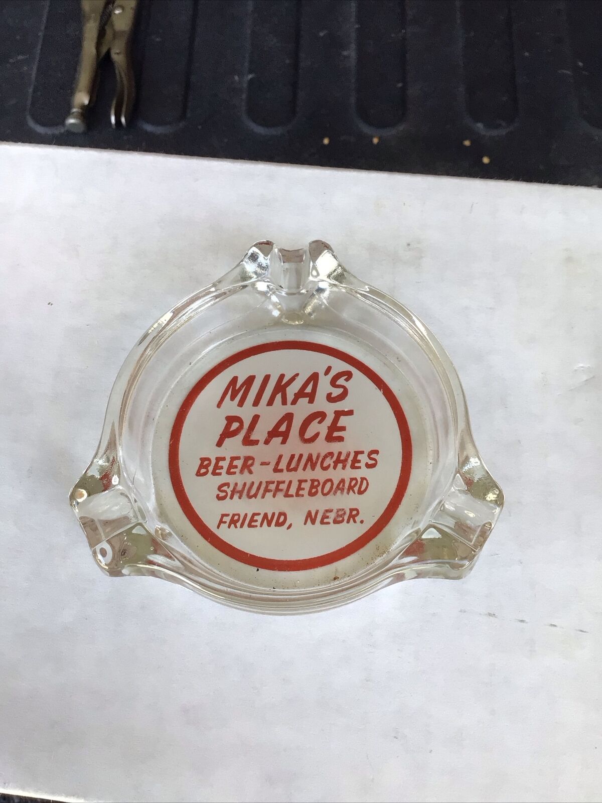 Mika’s Place Friend Nebraska Advertising Ash Tray