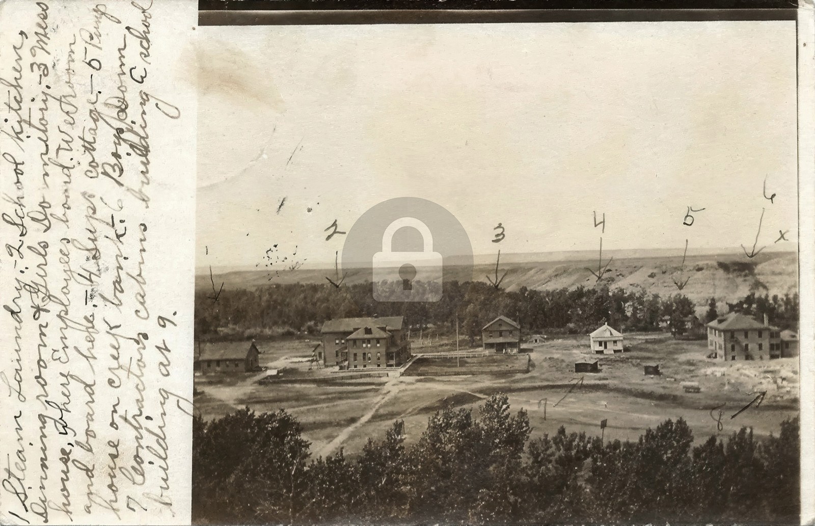 Cut Bank Boarding School Indian Browning Montana RPPC Photo Postcard COPY