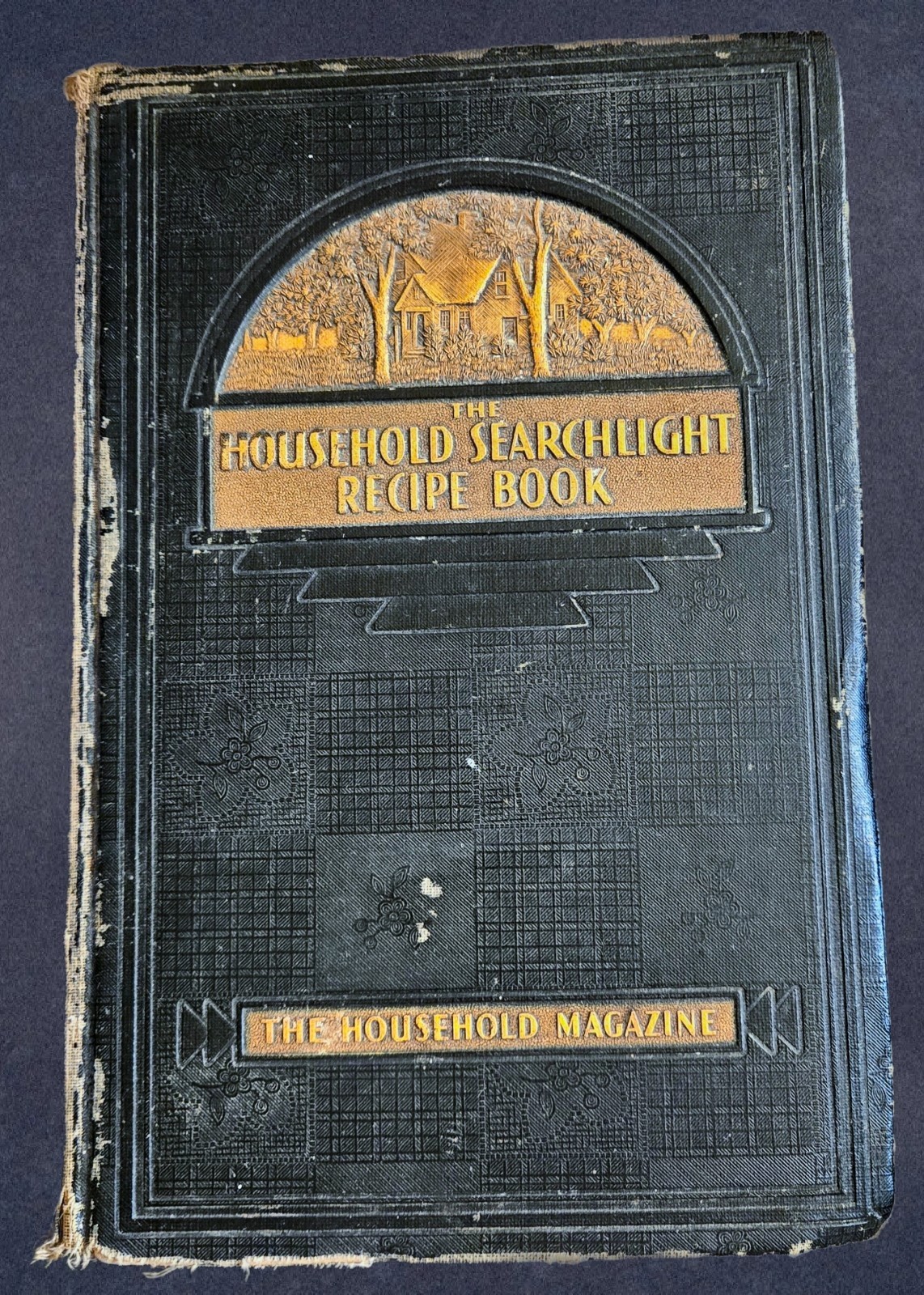 Vintage 1939 Household Searchlight Recipe Book Cookbook 12th Ed Hardcover Tabs