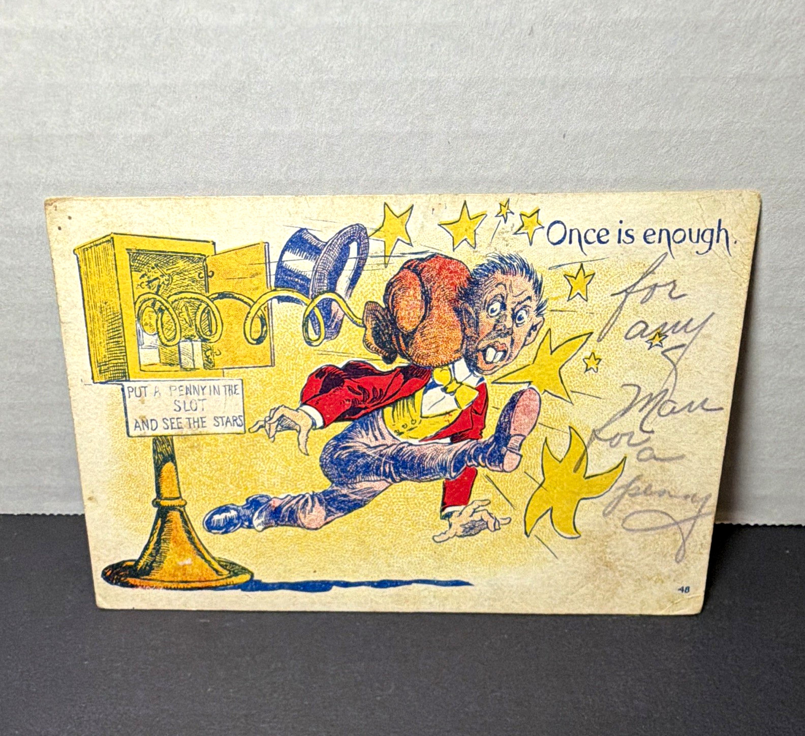 1907 Divided Black Humor Postcard Posted Stamped 