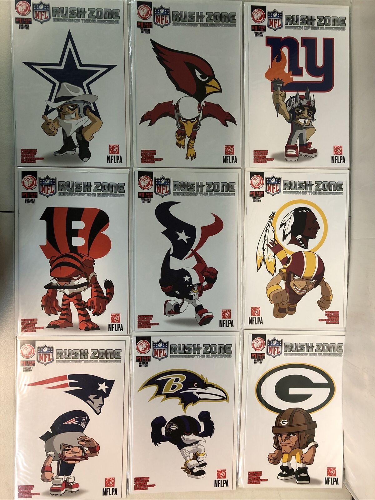 Rush Zone Season Of The Guardians (2013) Complete Set (VF/NM) Action Lab NFLPA