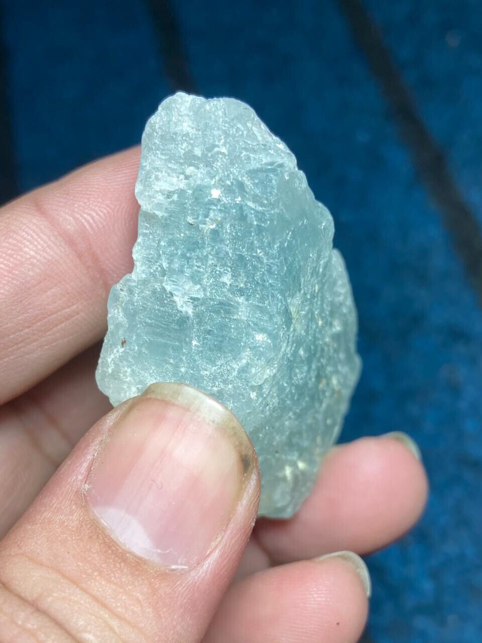 Absolutely Magnificent Etched Aquamarine