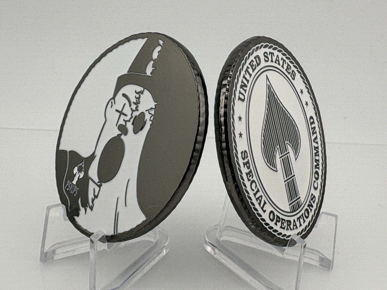 United States Special Operations Command USSOCOM PSYOPS Challenge Coin PSYWAR