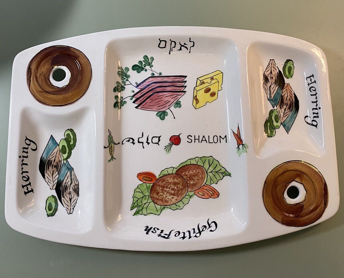 Vintage Idezen Ware Charcuterie Board / Appetizer Platter Tray Shalom