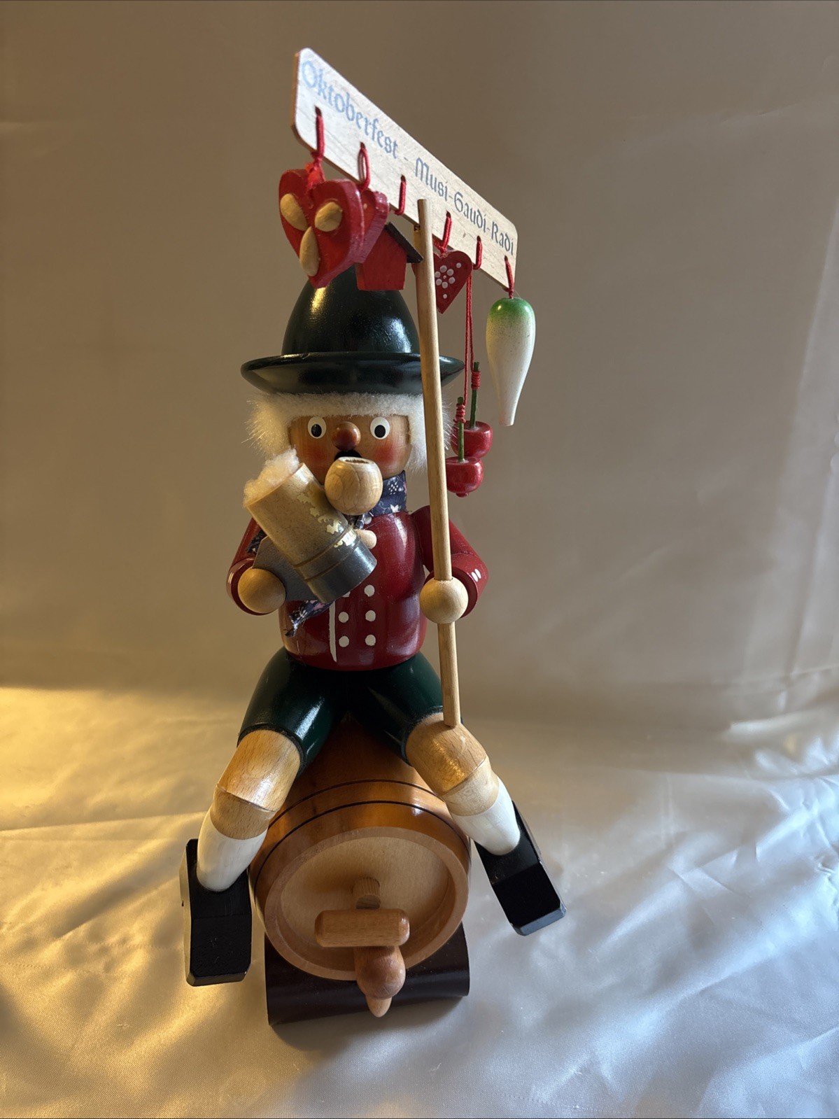 Vintage Steinbach Oktoberfest Musi-Gaudi-Radi Musical Smoker Nutcracker Germany Vintage Steinbach Oktoberfest Musi-Gaudi-Radi Musical Smoker Nutcracker Germany
