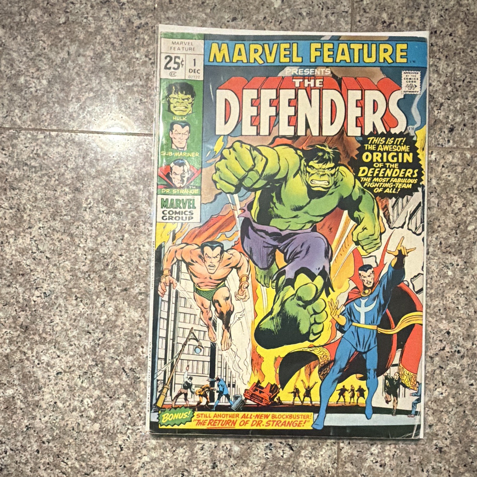 Marvel Comics Group Marvel Feature The Defenders #1 #2 # 3 lot bronze age comics