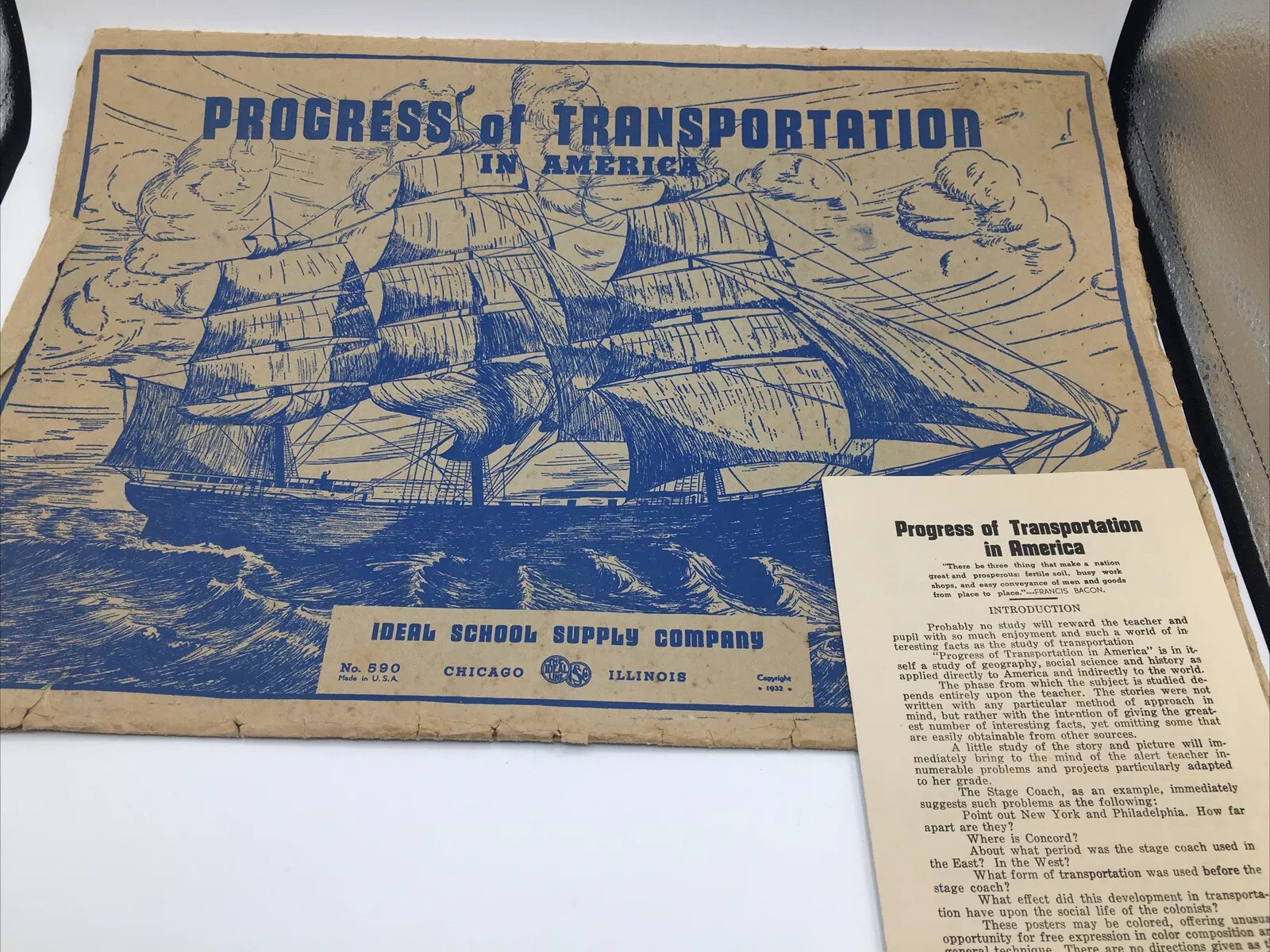 1932 Progress of Transportation in America 12 Historical Line Art Prints ML0257