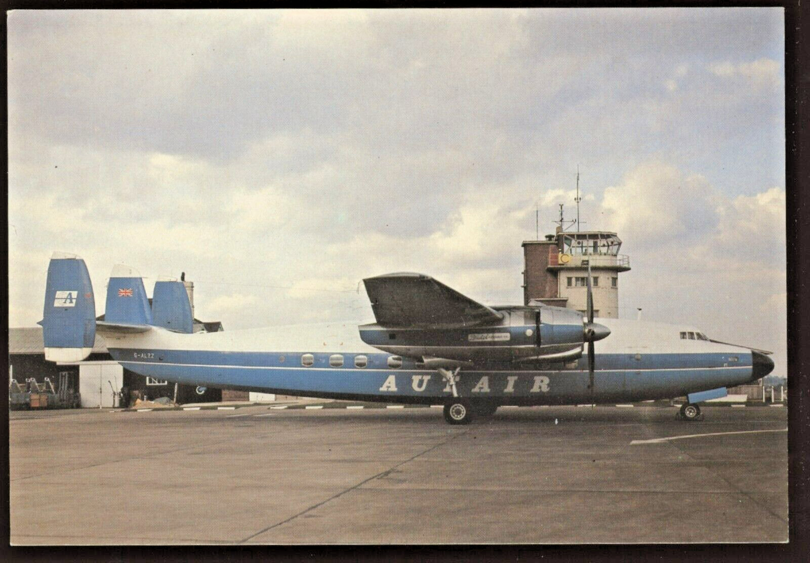 G-ALZZ AS-57 Ambassador Autair Aircraft Airline Postcard