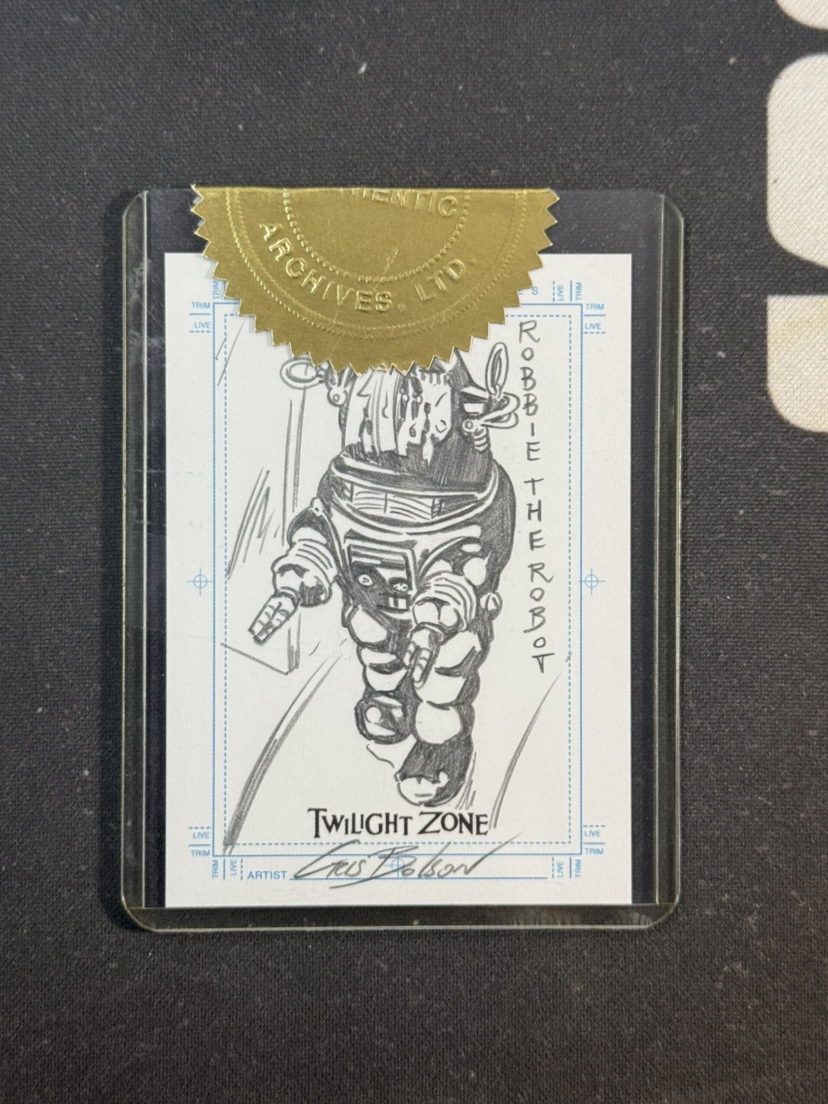 2004 Twilight Zone Cris Bolson Robbie the Robot SketchaFex Sketch SP SEALED RARE