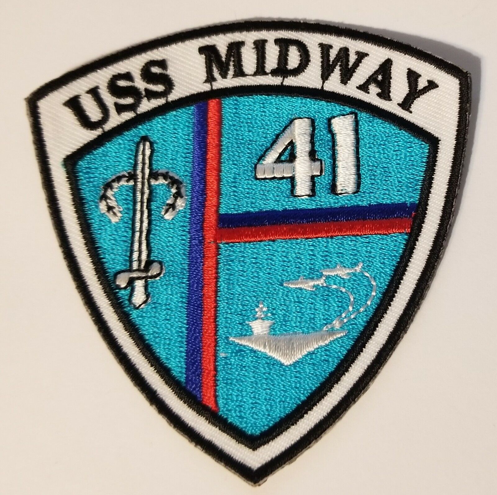 USS MIDWAY CV-41   PATCH  AIRCRAFT CARRIER 3 inch  patch