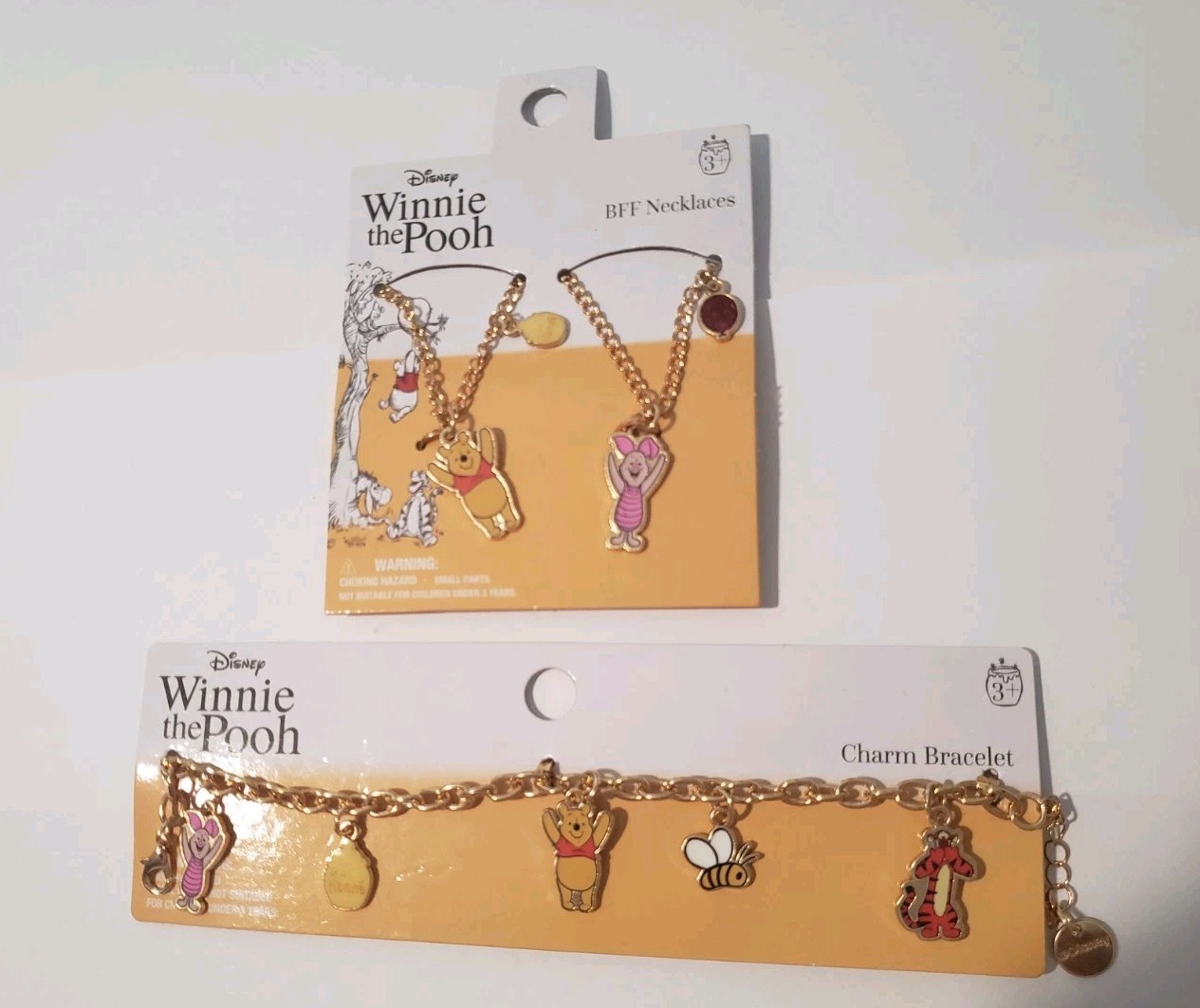Disney Winnie The Pooh BFF Necklaces Set W/ Charm Bracelet NEW