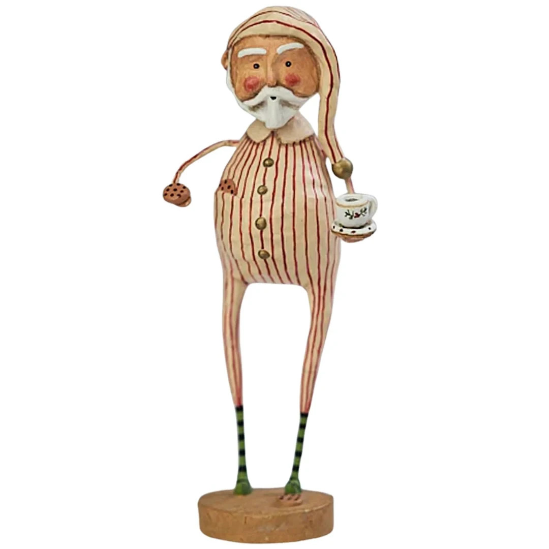 LORI MITCHELL ~ Late Night Snack Santa ~ Folk Art Christmas Figure