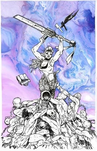 CHAINKATA #1  PRESELL11/18/26 1:100 DANIEL WARREN JOHNSON RAW ART VARIANT