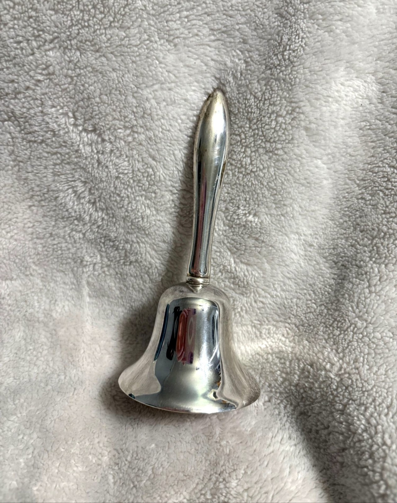 Vintage Gorham Strasbourg Sterling Silver Handle Dinner Bell 5\