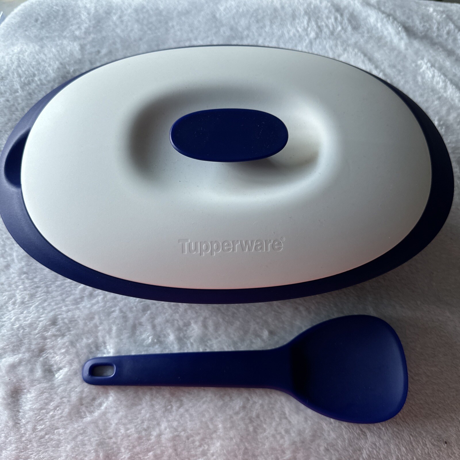 Tupperware Everyday Essentials Legacy Rice Server 1.8L Indigo Blue New