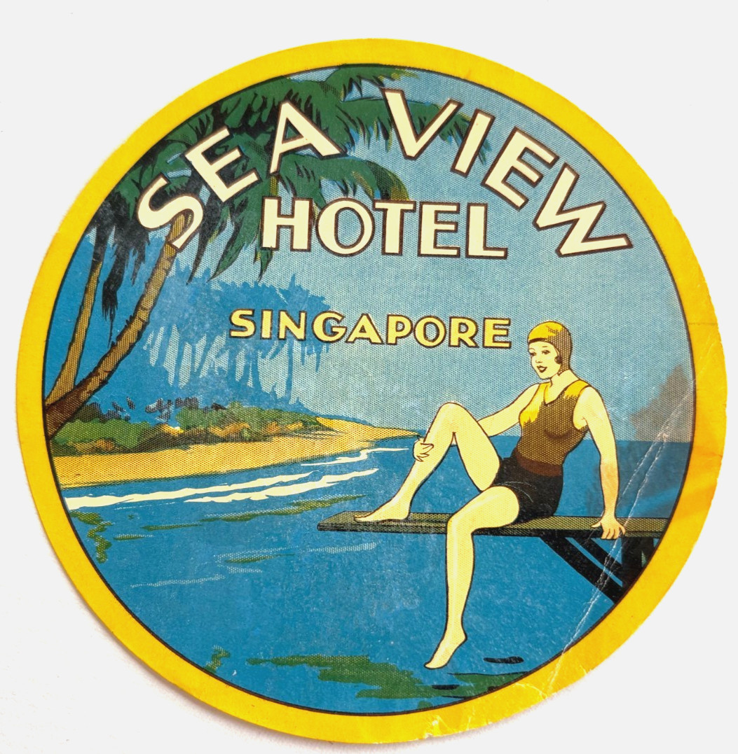 Mid-Century Luggage Label \
