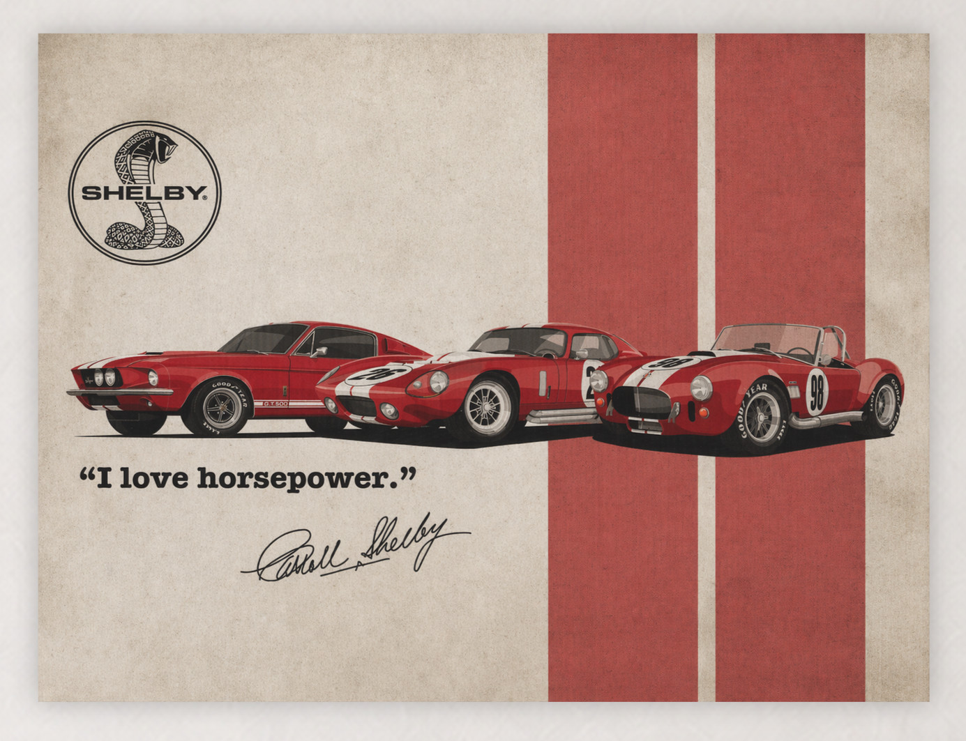 24X18 CARROLL SHELBY 