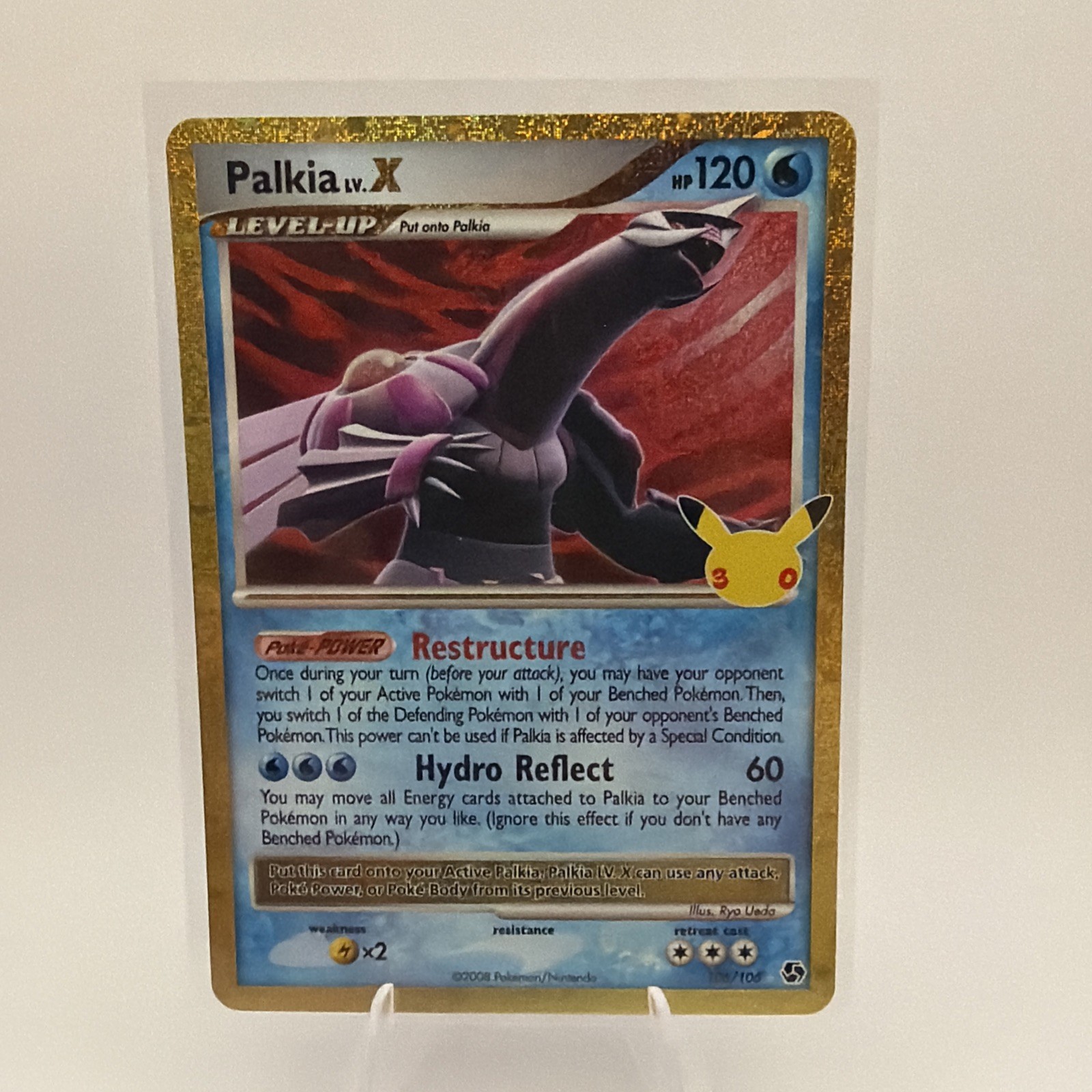 Palkia LV.X 106/106 Holo ME: 30th Celebration Classic Collection Pokemon NM