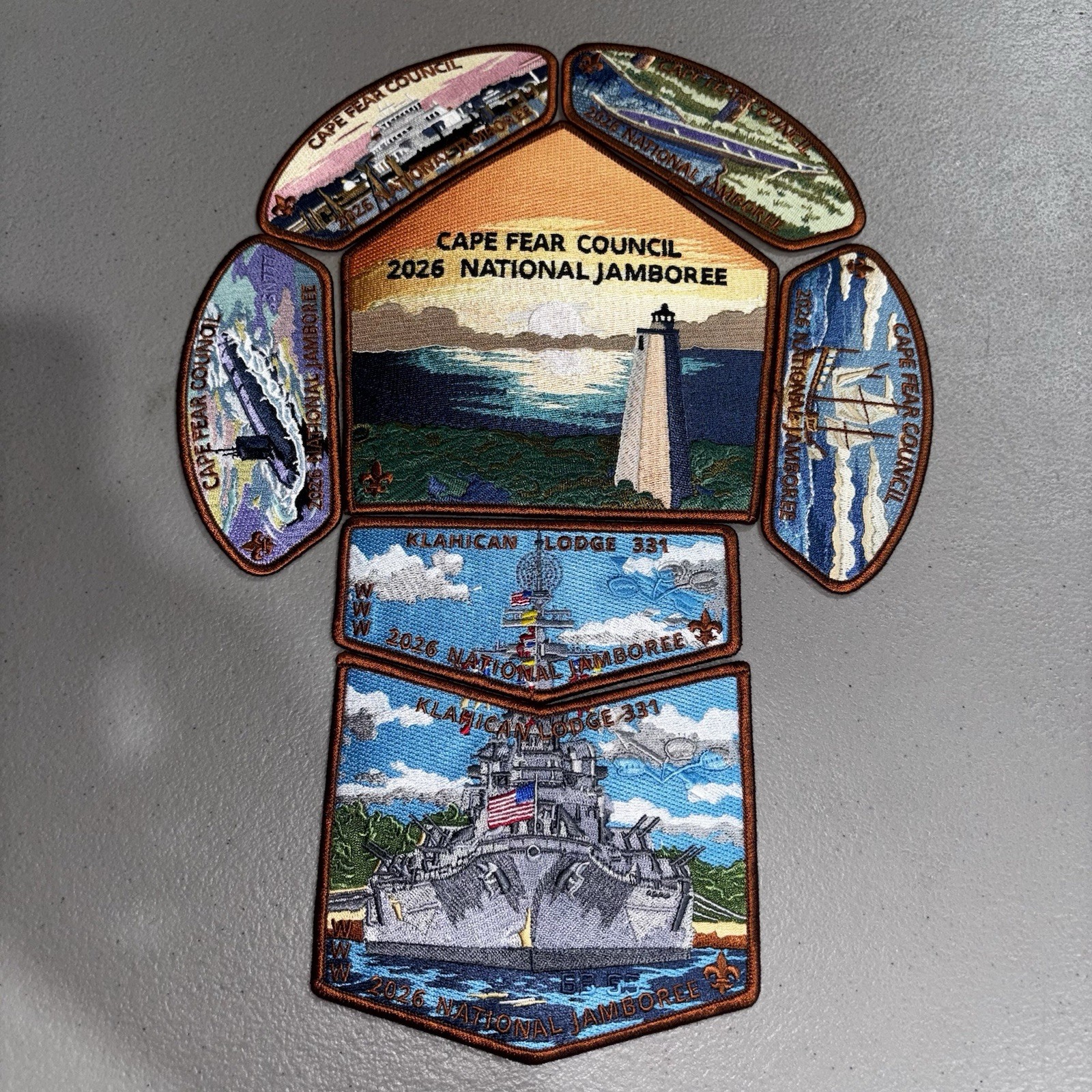 Cape Fear Council 2026 National Scout Jamboree JSP Set Klahican Lodge 331