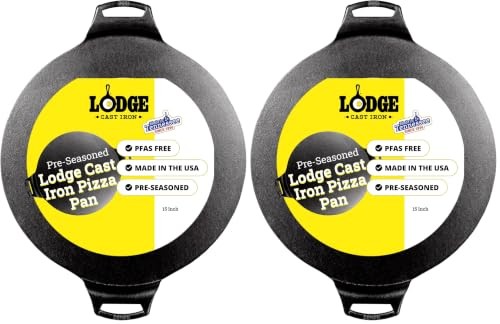 Lodge Pre-Seasoned Cast Iron Pizza Pan PFAS-Free 15 Lodge Pre-Seasoned Cast Iron Pizza Pan PFAS-Free 15
