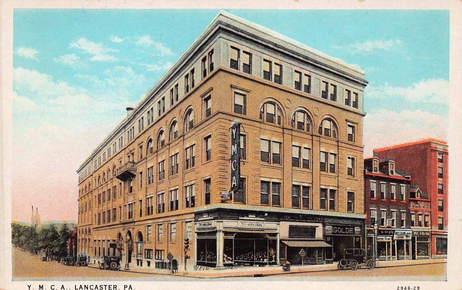 Lancaster PA Pennsylvania YMCA Youth Hotel Downtown 1920s UNP Vtg Postcard X5