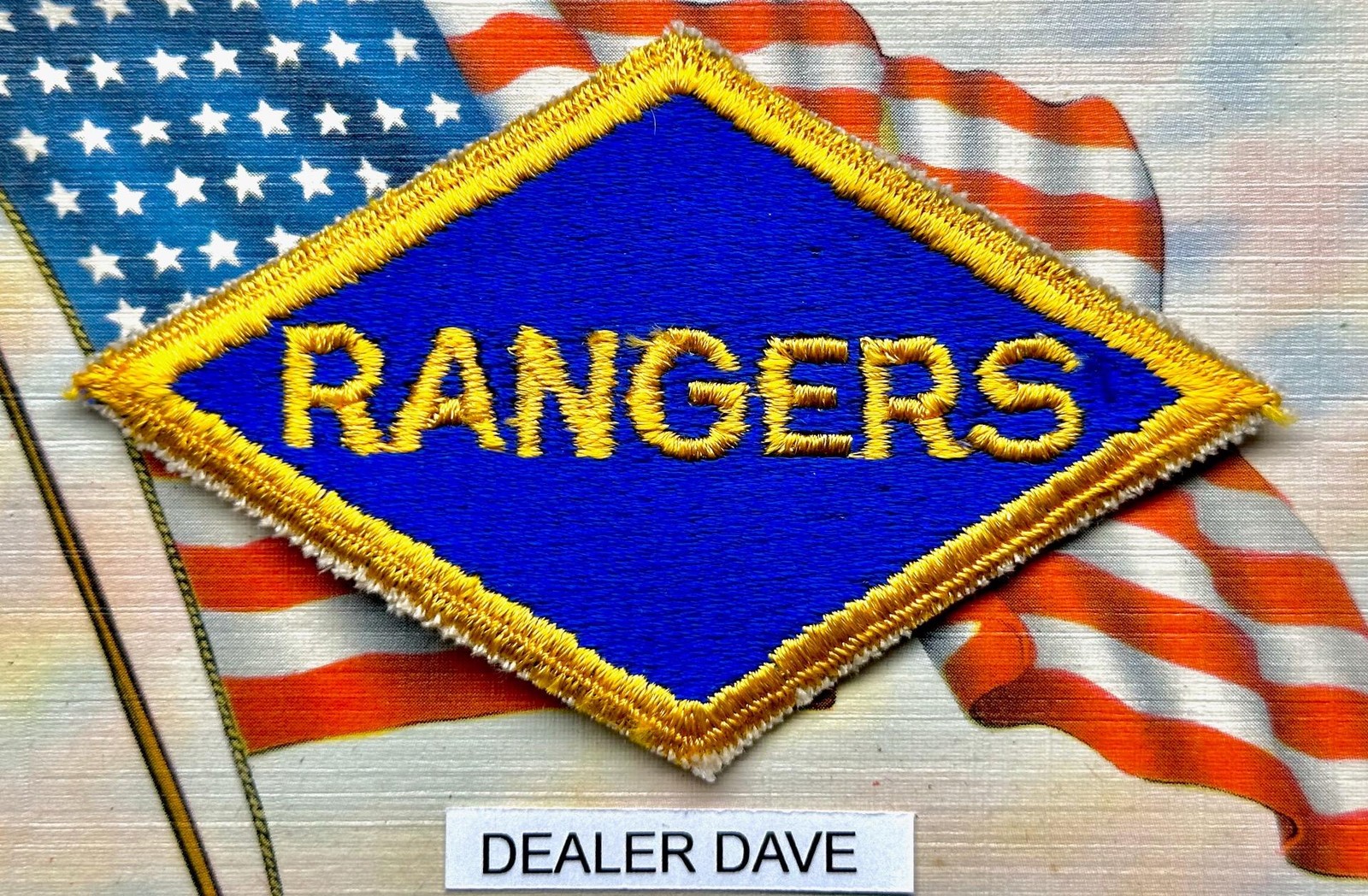 Dealer Dave Military RANGER BATTALION, NICE REPRO, LOZENGE, DIAMOND MINT (1114)