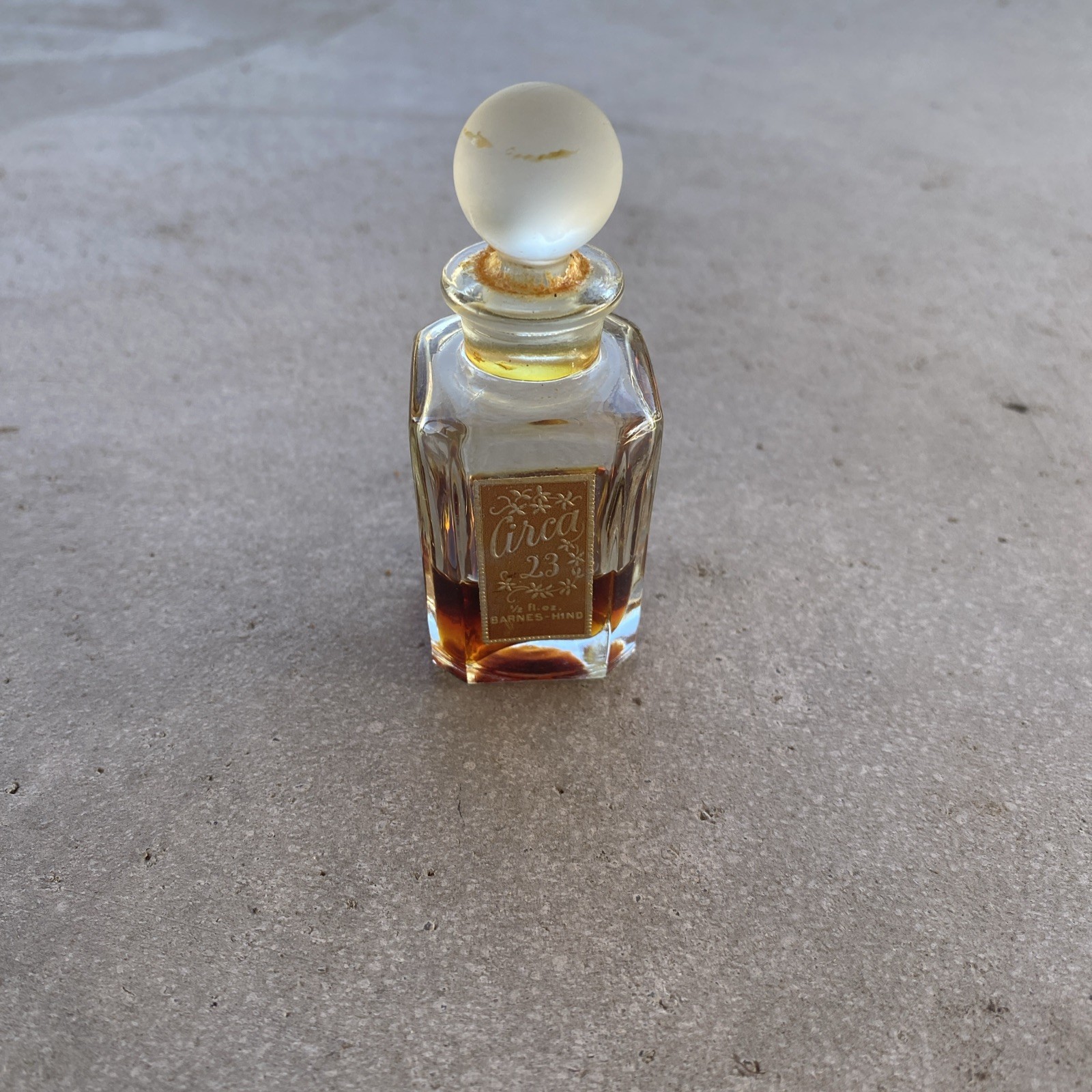 Vintage Perfume: Circa 23 by Barnes-Hind 1/2 Fluid Ounce with Perfume In Bottle