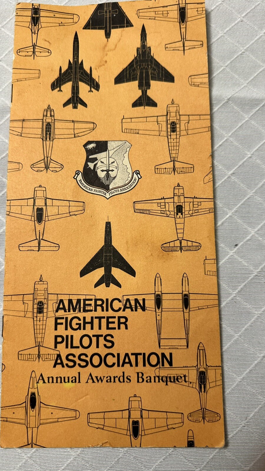 American Fighter Pilots Association Annual Awards Banquet Bob Hope Autographed