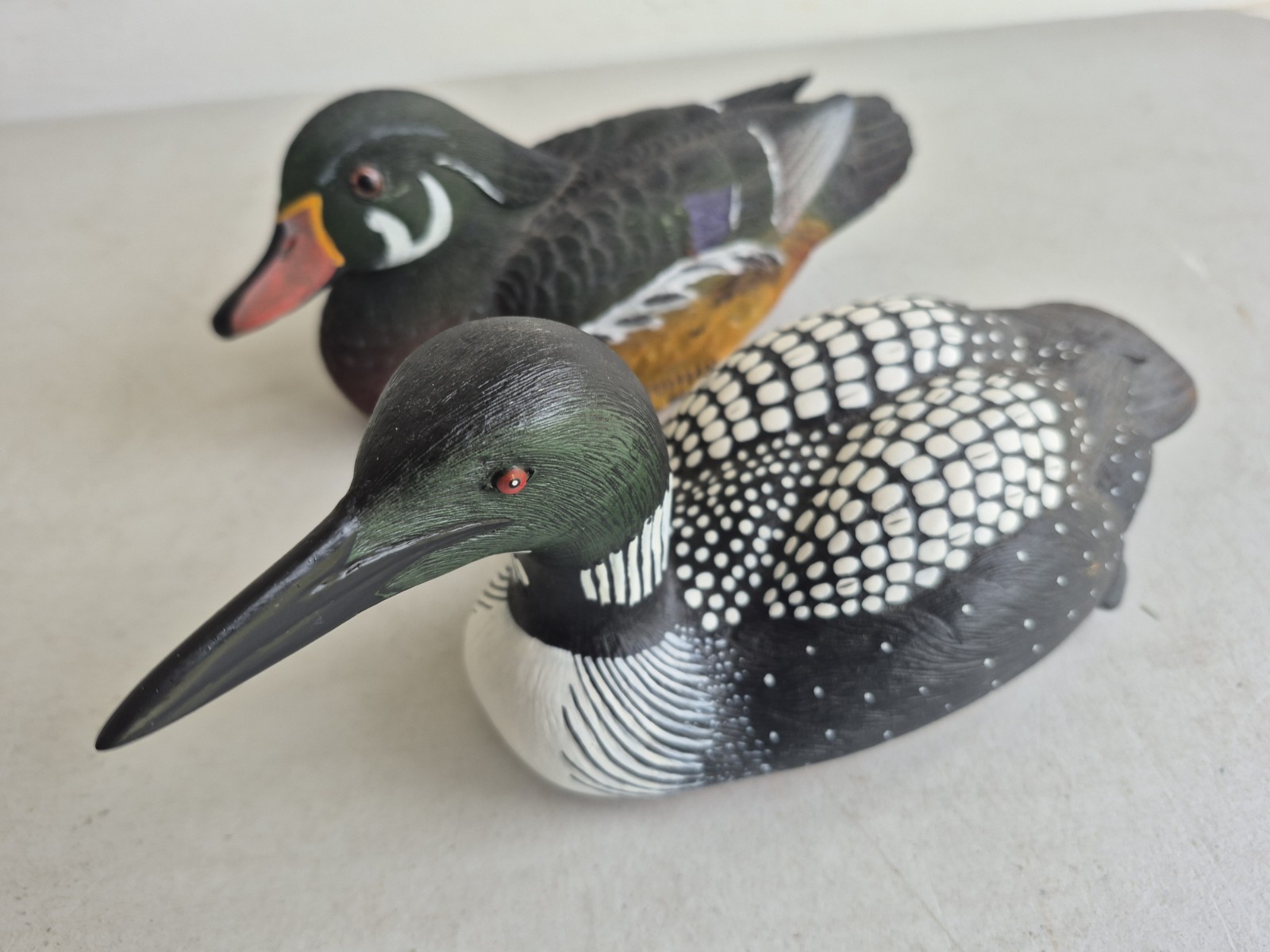 LOON HUARD BY ROGER DESJARDINS DUCK DECOYS HAND PAINTED