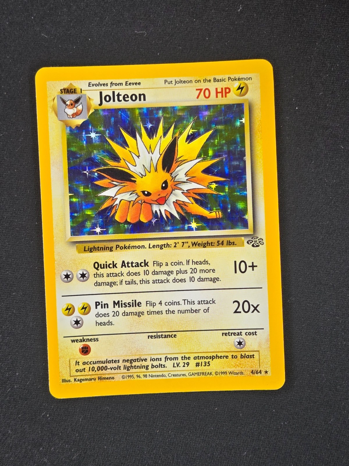 Jolteon #4 Jungle Excellent