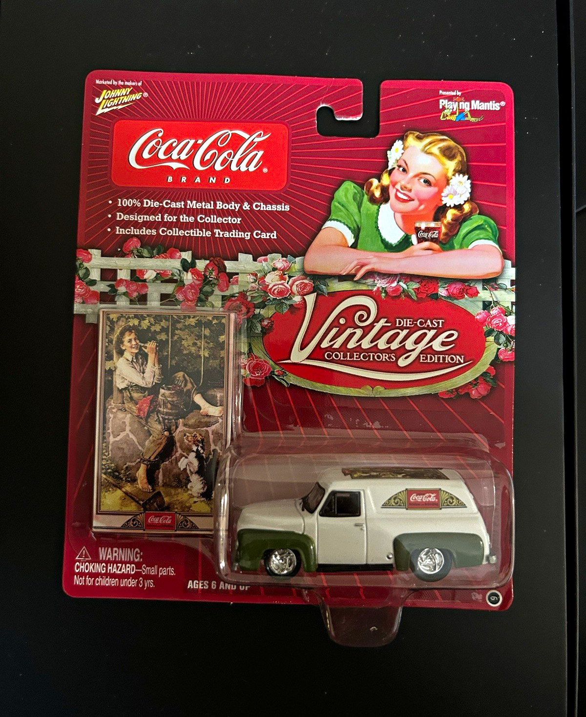 Coca-Cola Vintage 2004 Die-Cast Vehicle White/Green Soda Theme Repro
