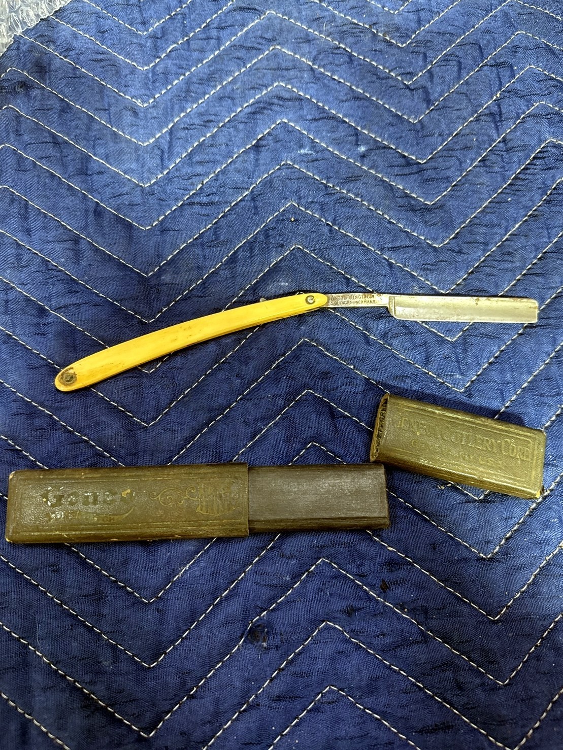 Anton Wingen Jr Solingen Straight Razor Vintage German + Genco Case Included