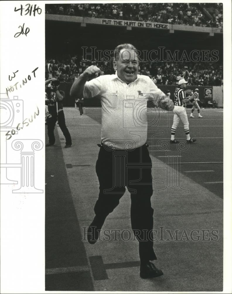 1985 Press Photo New Orleans Saints Football Team Owner Tom Benson - nos04657 1985 Press Photo New Orleans Saints Football Team Owner Tom Benson - nos04657