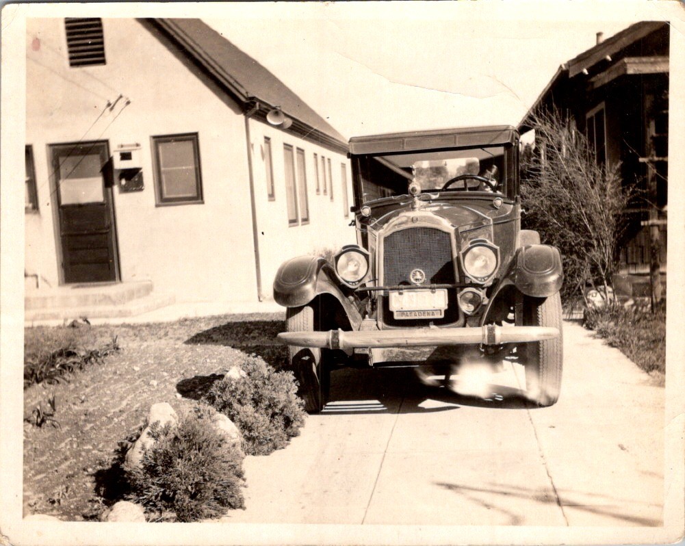 1929 Ford Model A Photograph Pasadena CA Franklin Ave Stucco House Sepia 1929 Ford Model A Photograph Pasadena CA Franklin Ave Stucco House Sepia