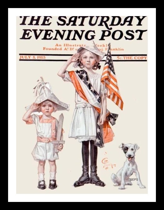 Saturday Evening Post July 5, 1913 Fourth of July J.C. Leyendecker Cover Print