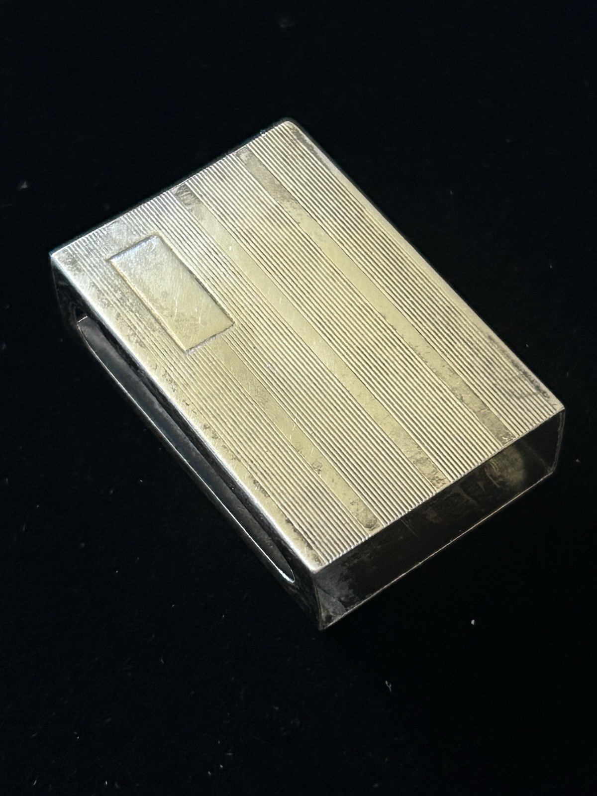 Vintage Art Deco Sterling Silver Match Box Cover Webster Co Signed