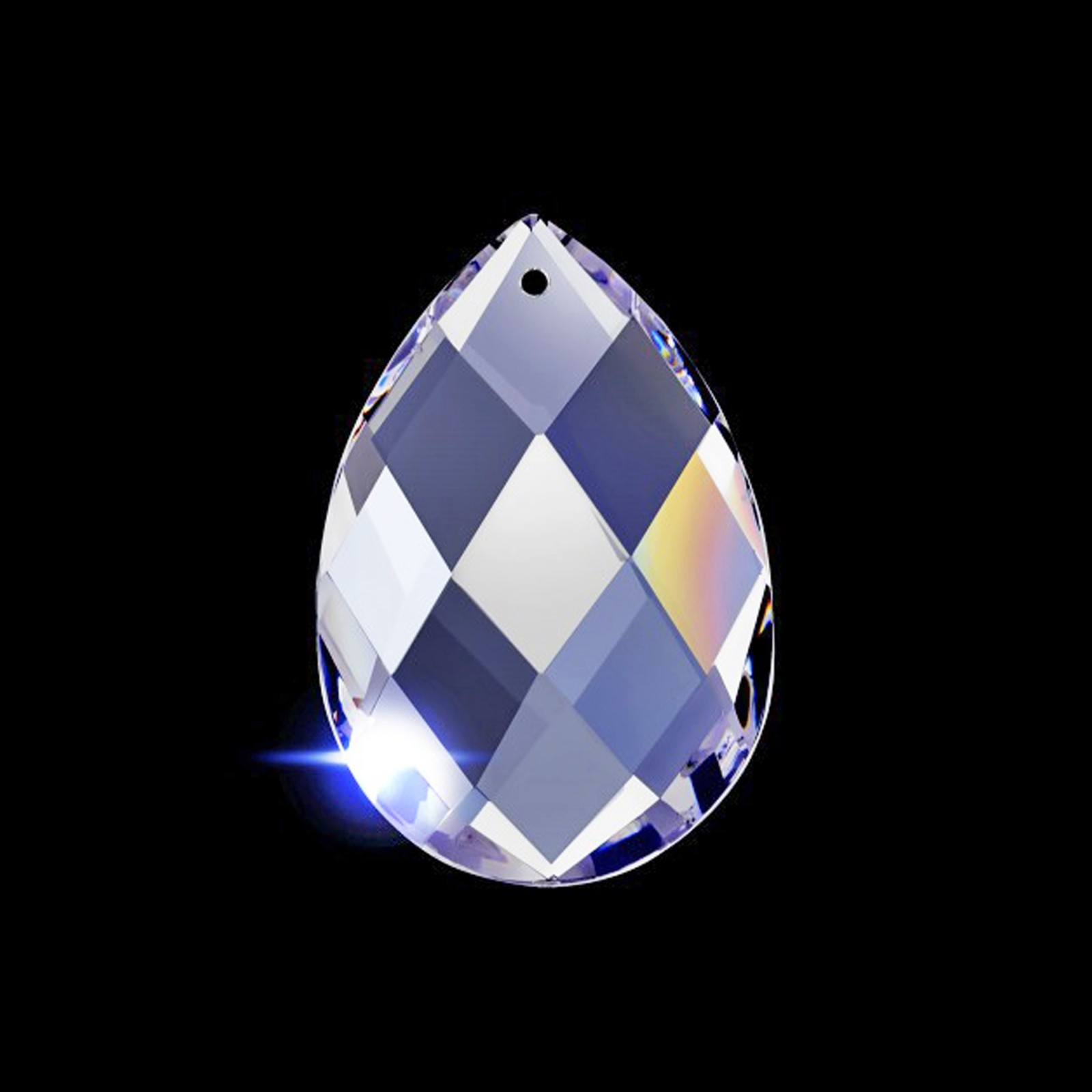 Asfour Crystal Pearshape Swedish for Chandelier 3in #874 Suncatcher Glass Prisms