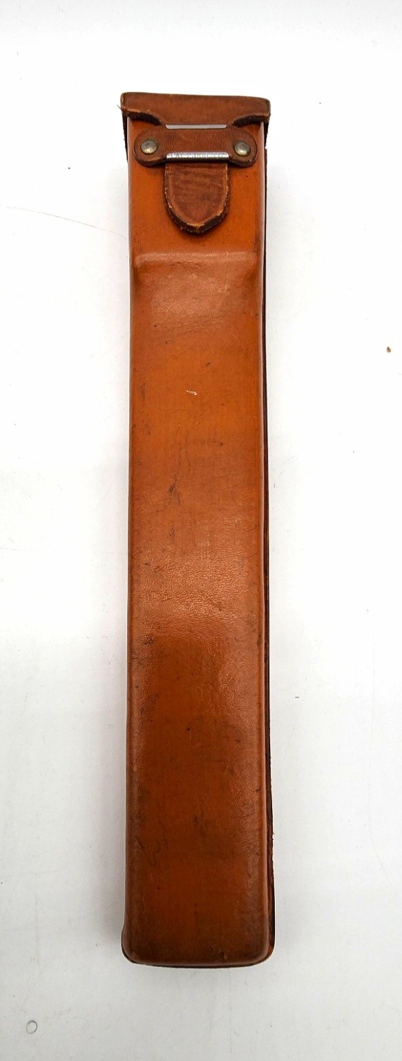Vintage K&E Keuffel Esser Wood Slide Rule Magnifying Cursor Leather Case USA